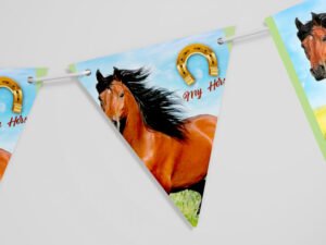 Banderines de Cartón con Temática de Caballos